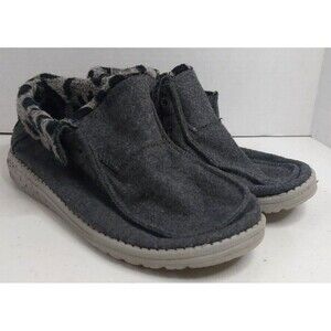Hey Dude Women's  Britt Gray Cheetah Mid Slip On Casual Shoes Boots Size 9